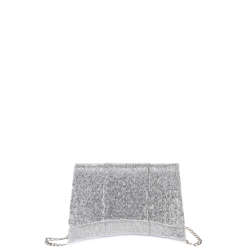 Fashion Square Curve Rhinestone Chic Crossbody Bag - Picture 2 of 5